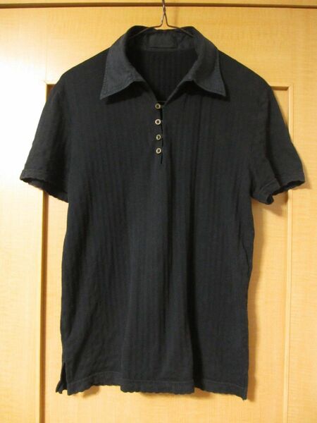 アトリエサブ メンズ 半袖ポロシャツ サイズ48（M） 黒
