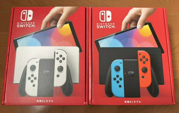 新品未使用未開封品 Nintendo Switch ニンテンドースイッチ本体 有機ELモデル 2台セット