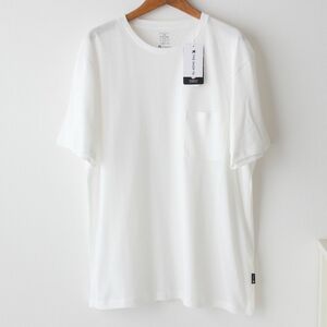 【Mサイズ】新品 タケオキクチ THE SHOP TK 【抗菌防臭】 クルーネック Tシャツ オフホワイト 白　メンズ