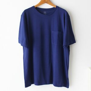 【XLサイズ】新品 タケオキクチ THE SHOP TK 【抗菌防臭】 クルーネック Tシャツ 紺 ネイビー メンズ