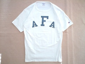 即決 USA製 Lサイズ AFA プリント Champion T1011 ヘビーウェイト Tシャツ 白 USAFA 米空軍学校