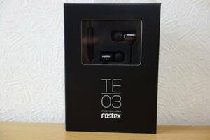 ◆fostex/フォステクス TE-03 イヤホン・インイヤー・有線・黒 未開封・新品・生産終了品 動作未確認 送料無料