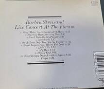 バーブラ・ストライサンド　US盤CD「Live Concert At The Forum」 _画像3