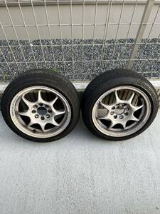 ★ ウェッズ スポーツ Weds Sport TC-05 6.5J インセット +39 PCD 100 BS POTENZA RE004 165/55R14（2022年製）☆ 2本 ＵＳＥＤ