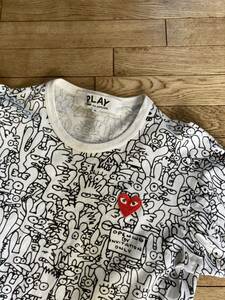 PLAY COMME des GARCONS AZ-T156 AD2011 総柄 Tシャツ ギャルソン 