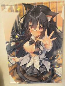 [100 jpy ~] tapestry beautiful young lady cat ear cat ear cat uniform . person . black . beautiful person cosplay .. beautiful woman sexy 