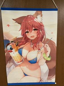 y19【100円〜】Fate Grand Order玉藻の前の萌 タペストリー 美少女 巨乳 水着 セクシー 猫耳 キツネ耳