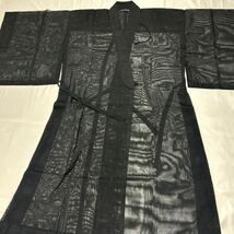 日蓮宗【改良服】黒 化繊 夏用 法衣 法要 葬儀 仏具 僧侶 装束 着物 袈裟 池澤法衣店_画像1