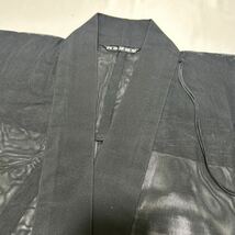 日蓮宗【改良服】黒 化繊 夏用 法衣 法要 葬儀 仏具 僧侶 装束 着物 袈裟 池澤法衣店_画像2