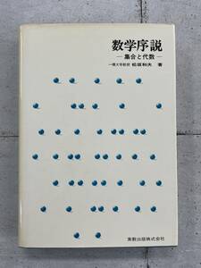 数学序説　集合と代数　松坂和夫　実教出版　※Ho4