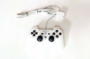 動作品・清掃済み★SONY／ソニー純正 PS2／プレイステーション 「SCPH-10010」 DUALSHOCK2 コントローラー ホワイト／PlayStation2