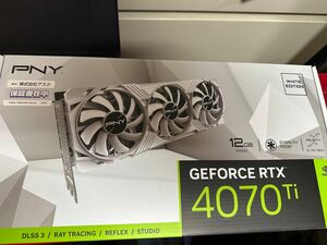 PNY GeForce RTX 4070ti グラフィックボード white 