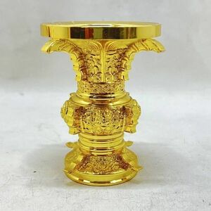 ▼現状品☆瑞雲 花立 花器 仏教美術 古美術品 骨董 ディスプレイ 仏具 寺院 神社仏閣▼C01517