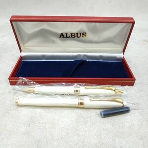 ◇ ALBUS 万年筆＆シャープペンシル 2本セット 箱付き アルバス 未使用/美品 ◇ G92130