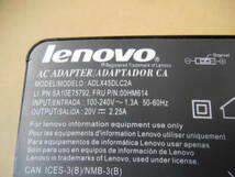 Lenovo ACアダプタ ADLX45DLC2A 20V=2.25A 角型 (65_画像3