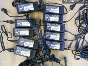 FUJITSU AC adapter 10 piece set ADP-65JH AB 19V 3.42A outer diameter 5.5 inside diameter 2.6 (108