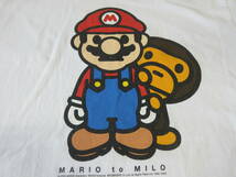 08年 A BATHING APEｘ任天堂 コラボ Tシャツ Mサイズ 白 MARIO MILO Nintendo エイプ NIGO オールド ヴィンテージ ニンテンドー_画像6