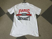 80s パリ大学 Tシャツ Size4 シングルステッチ Paris university 1985 ポルトガル カレッジ ヴィンテージ オールド _画像1