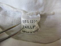 80s パリ大学 Tシャツ Size4 シングルステッチ Paris university 1985 ポルトガル カレッジ ヴィンテージ オールド _画像3