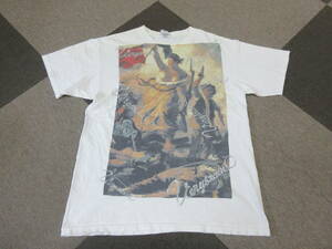 00s anvil 民衆を導く自由の女神 Tシャツ Lサイズ Verybrain 安全ピン La Libert guidant le peuple ヴィンテージ オールド 絵画 アート