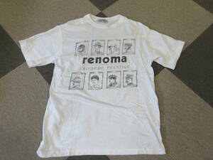 90s ITALY製 renoma PARIS Tシャツ Lサイズ ヴィンテージ イタリア製 白 オールド アーカイブ Uniforme prestige レノマ ヨーロッパ