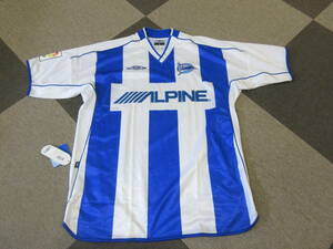 未使用 UMBRO ラリーガ Deportivo Alaves ユニフォーム L~XL デポルティーボ・アラベス サッカー ゲームシャツ LFP Alpine フットサル