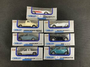 ◇Y417/WELLY COLLECTION 1/60 まとめ売り 計7点セット/1953 CHEVROLET/1999 JAGUAR/ALFA ROMEO/他/1円～