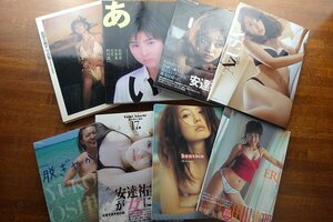 ◇KO009/写真集 水着 グラビア 等 8点セット/山本梓サイン付き/前田愛/安達祐実/山本梓/大島優子/田川理恵/アイドル タレント 他