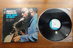 ※●KO138/Jazz LP/US盤 ORNETTE COLEMAN/NEW YORK IS NOW/BLUE NOTE BST 84287 / blue note /