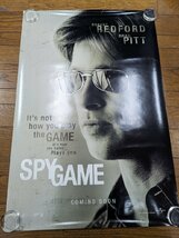 ○M332/US版1sh 両面印刷映画ポスター/【SPYGAME】(スパイ・ゲーム)監督トニー・スコット　ORG/DS/Pitt style/1円～_画像1