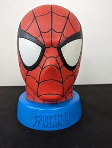 0M407/ Человек-паук 1/1 копилка SPIDERMAN настоящий лицо ma- bell MARVEL общая длина примерно 33cm/1 иен ~