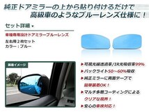 眩しさカット 広角レンズ◎ブルーレンズ サイドドアミラー 日産 フェアレディーZ Z33/HZ33 H14.07～H20.11 防眩 ワイドな視界 鏡本体_画像2