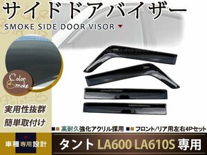 送無 W固定 タント LA600 LA610S サイドドアバイザー 4P 純正型