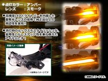 日産 E12 ノート 後期 2014年10月～ 流れる ウインカー シーケンシャル LED サイドマーカー ドアミラー スモーク ファイバー 流星 純正交換_画像3