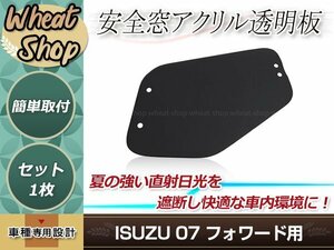 4t 07フォワード H19.7～ 安全窓 スモーク 透明 アクリル透明板 内窓用 交換タイプ 内窓のガラスと交換だけの簡単取付 デコトラ