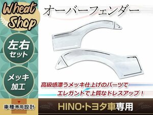 大型商品 日野 デュトロ ワイド メッキ ドア ガーニッシュ フェンダー パネル サイドランプなし車 カスタム 外装 トラック パーツ デコトラ