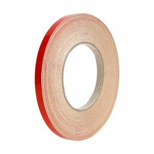 Б リフレクトラインテープ 反射 ステッカー シール 45m巻 幅 10mm 赤 レッド リフレクトテープ 3M製 テープ 蛍光 外装用 カー用品