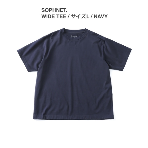 SOPHNET. 2023-2024 AW / WIDE TEE / サイズL / NAVY / ソフネット ソフ SOPH.