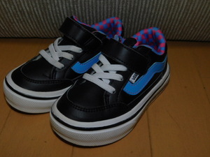 VANS★バンズ キッズ美品FALKEN(ファルケン)スニーカー黒★15cm