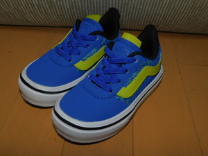 VANS★バンズ キッズ美品MODULOスニーカー青★15cm