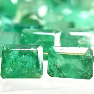 ★天然エメラルドおまとめ50ct★m ルース 裸石 宝石 ジュエリー jewelry emerald beryl ベリル 緑玉②