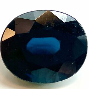 ★天然サファイア0.879ct★m 約6.0×5.0mmソーティング付 ルース 裸石 宝石 ジュエリー corundum コランダム sapphire 蒼玉