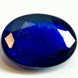 ★天然サファイア0.851ct★m 約6.7×5.0mmソーティング付 ルース 裸石 宝石 ジュエリー corundum コランダム sapphire 蒼玉