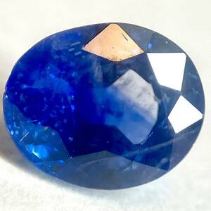 ★天然ブルーサファイア0.740ct★j 約5.6×4.6mmソーティング付 ルース 裸石 宝石 ジュエリー corundum sapphire サファイア