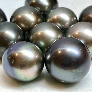 ★南洋黒蝶真珠10点おまとめ約250ct ★j 約15.0-16.0mm 真珠 パール pearl necklace accessory jewelry parts ①