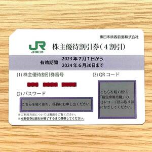 数量2有【JR東日本】株主優待割引券（４割引） 未使用　6月末まで