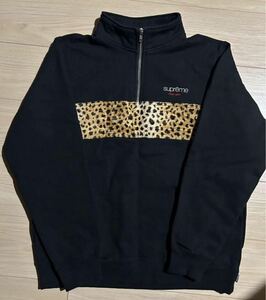 Supreme Leopard Half Zip Sweatshirt