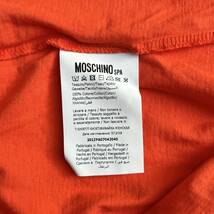MOSCHINO モスキーノ Sサイズ チャックロゴ Tシャツ 半袖 オレンジ_画像7