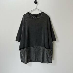 EEL Products イール × GoodOn グッドオン Lサイズ ポケットTシャツ ポケT ダメージ加工 ブラック