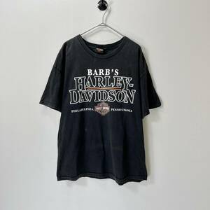 HARLEY DAVIDSON ハーレーダビットソン XLサイズ Tシャツ 半袖 メキシコ製 00’s フィラデルフィア BARB’S